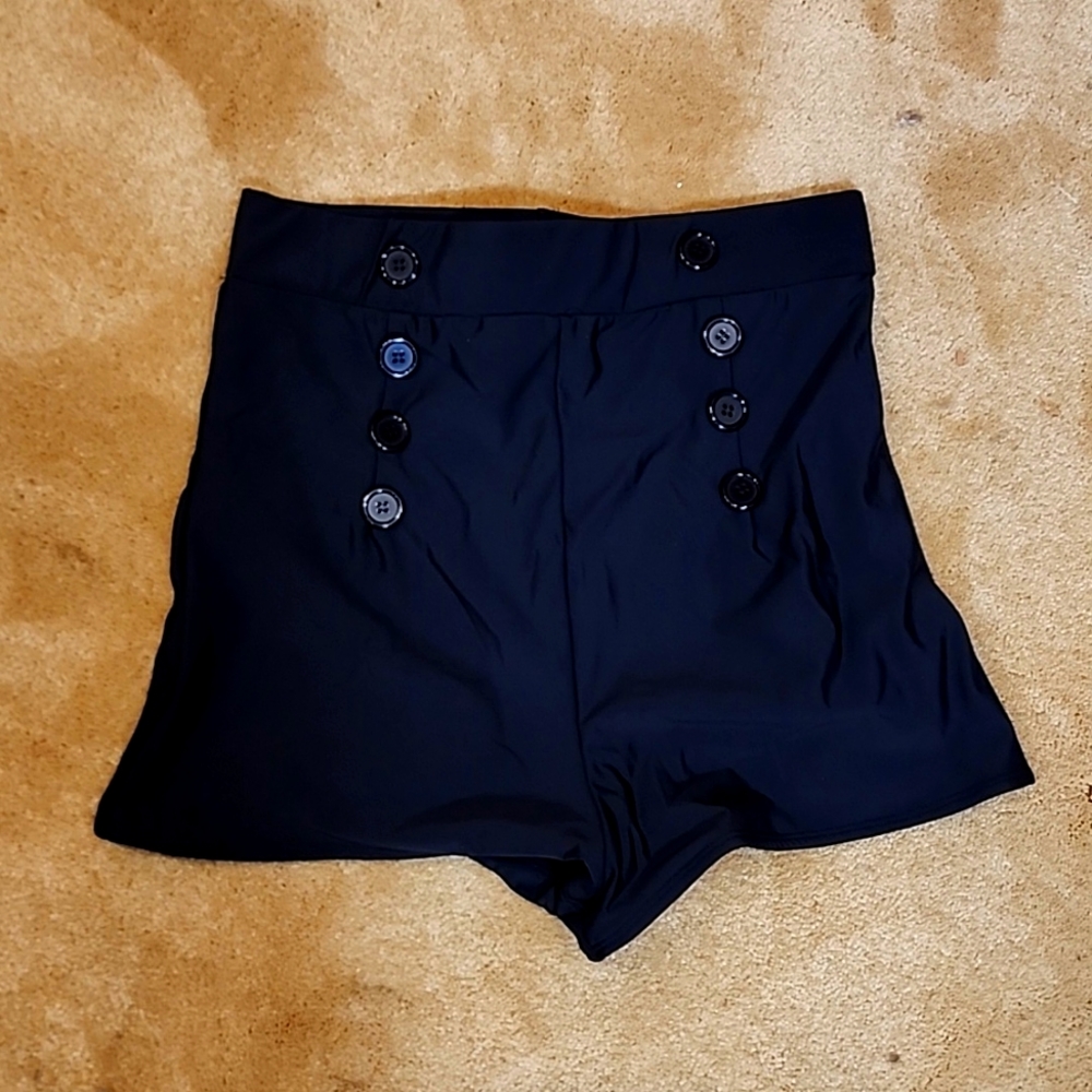 Sailor-ish swim bottoms